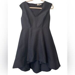 Halston Heritage Black High Low Dress No Tag Maybe 6/8 VNeck Sleeveless